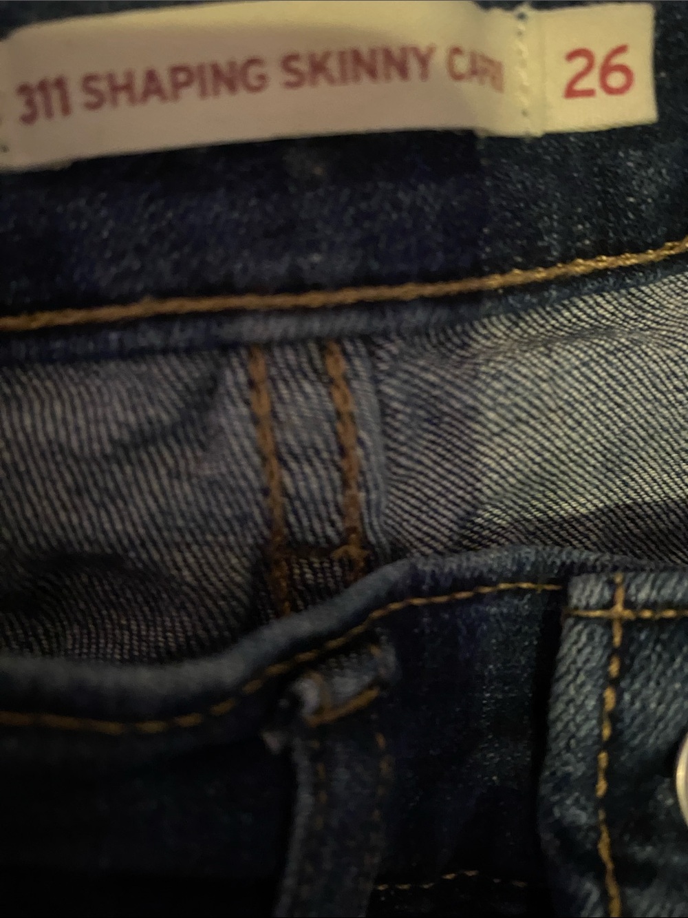 Levi's Dark Blue 311 Shaping Skinny Crop Jeans